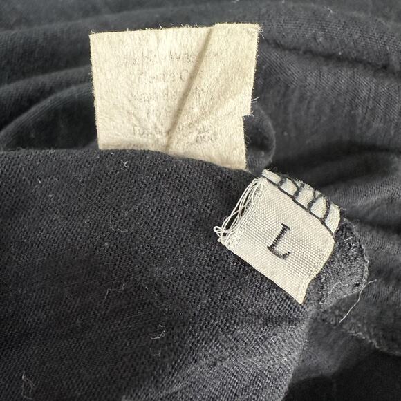 Neesh by D.A.R. Tunic Top Womens Large 3/4 Sleeve Raw Edge Hem Lightweight - Picture 5 of 9